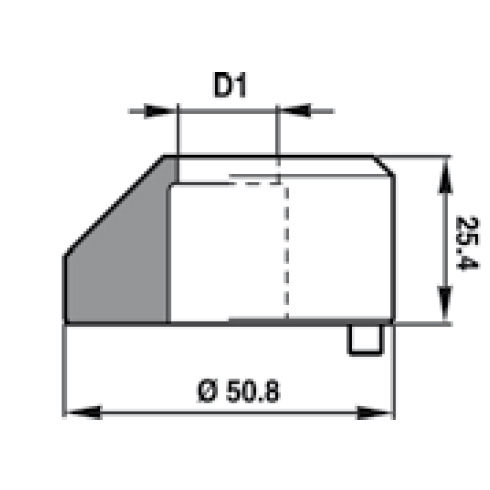 Matrice Ronde Schema Matrice ronde A17968 Ficep D. 7,60 mm pour poinçonneuse FICEP