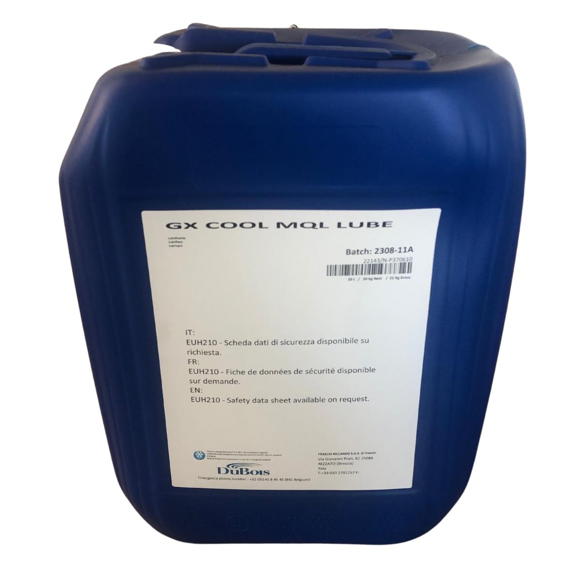 Application du lubrifiant GX COOL MQL LUBE 20L sur une lame de scie