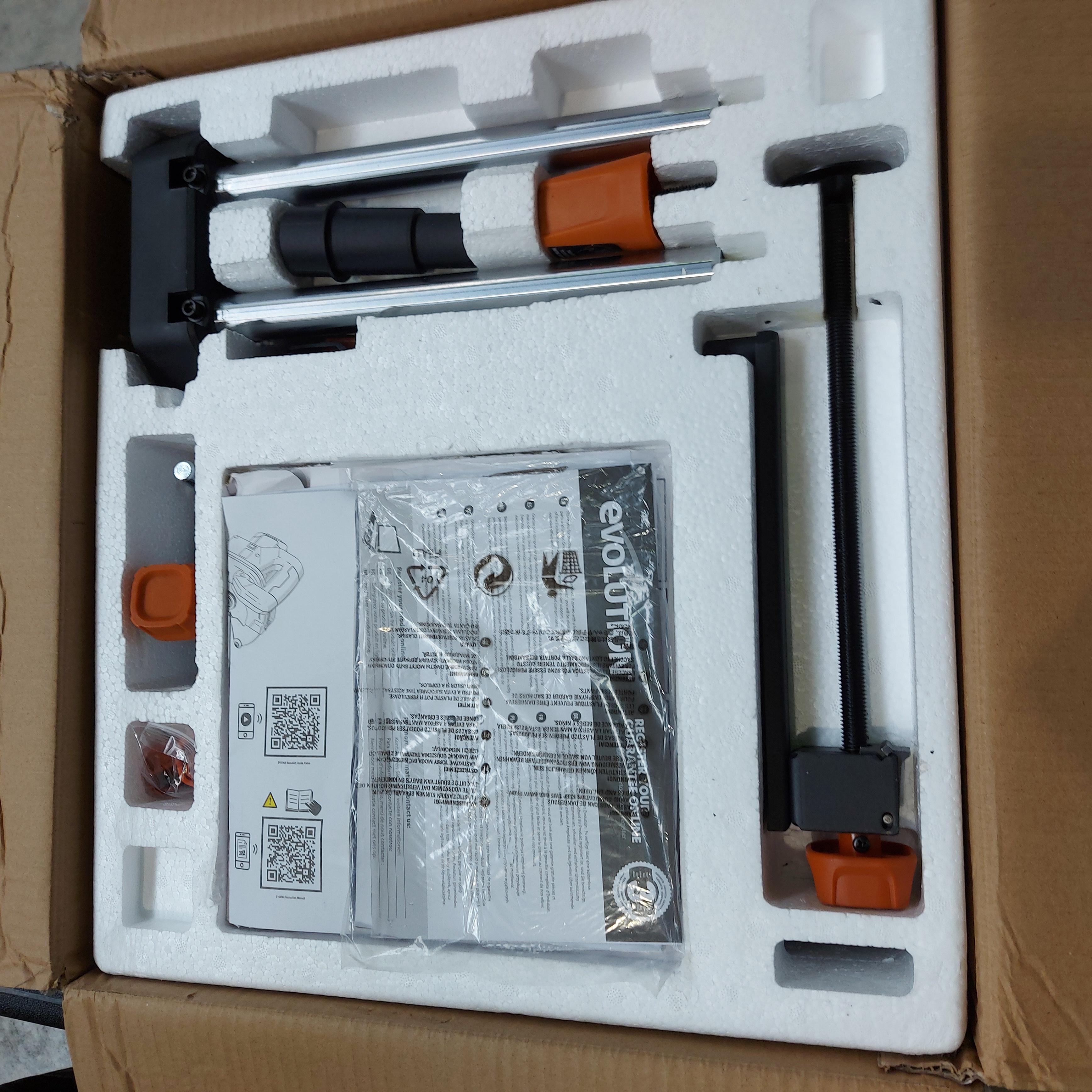 [JAMAIS UTILISE] Evolution R210SMS+ : Scie à Onglet radiale Multi-Matériaux 210mm + Disque Diamant OFFERT
