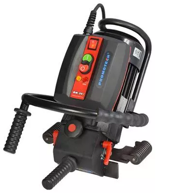 Chanfreineuse portable BM-20plus avec galets de guidage et tête à deux disques